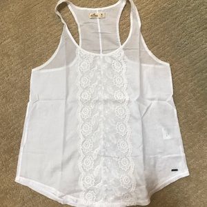 Lacy White Tank Top